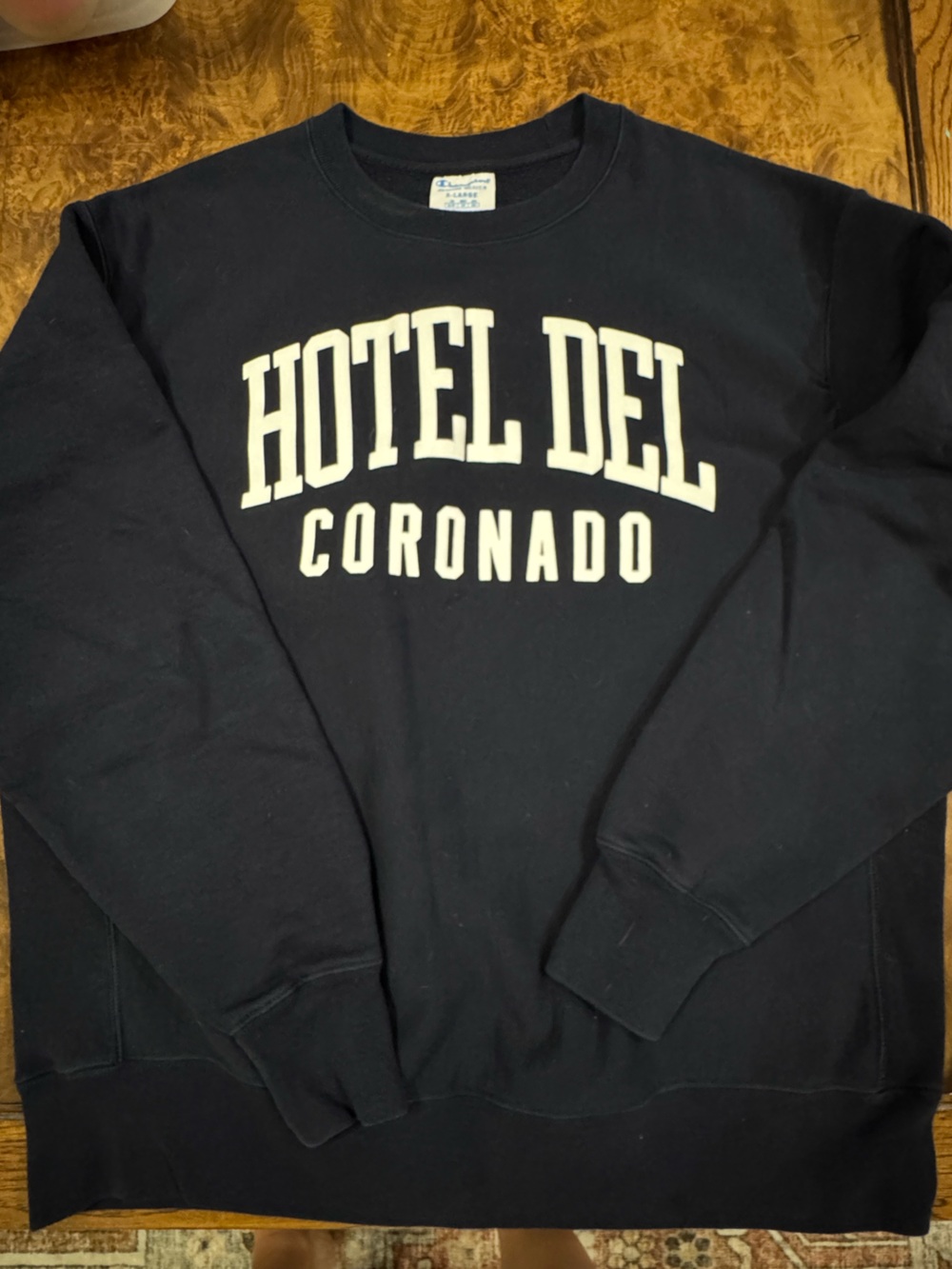 Champion Reverse Weave Sweatshirt Hotel Del Coronado XL Black